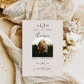 Moderne Rustikale Western-Foto-Themen-Hochzeit Save The Date