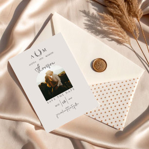 Moderne Rustikale Western-Foto-Themen-Hochzeit Save The Date
