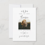 Moderne Rustikale Western-Foto-Themen-Hochzeit Save The Date (Vorderseite)