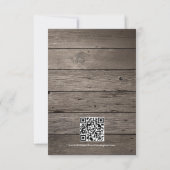 Moderne Rustikale Western-Foto-Themen-Hochzeit Save The Date (Rückseite)