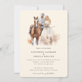 Moderne Rustikale Western Hochzeitseinladung Einladung