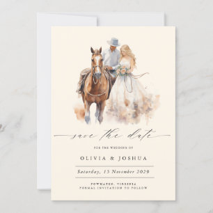 Moderne rustikale westliche Save-the-Date  Save The Date