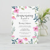 Moderne rustikale Wildblumen Party Einladung (Stehend Vorderseite)