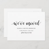 Moderne rustikale, wir haben uns bewegt, Adresse A Postkarte (Vorne/Hinten)