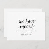 Moderne rustikale, wir haben uns bewegt, Adresse A Postkarte (Vorne/Hinten)