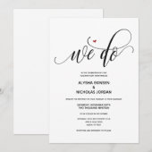 Moderne rustikale Wir machen eine Einladungskarte (Vorne/Hinten)