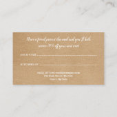 Moderne Rustikale Zitronenwälder Empfehlungskarte (Rückseite)