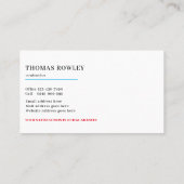 Moderne rustikale Zuhause-Reparatur Handyman Visitenkarte (Rückseite)