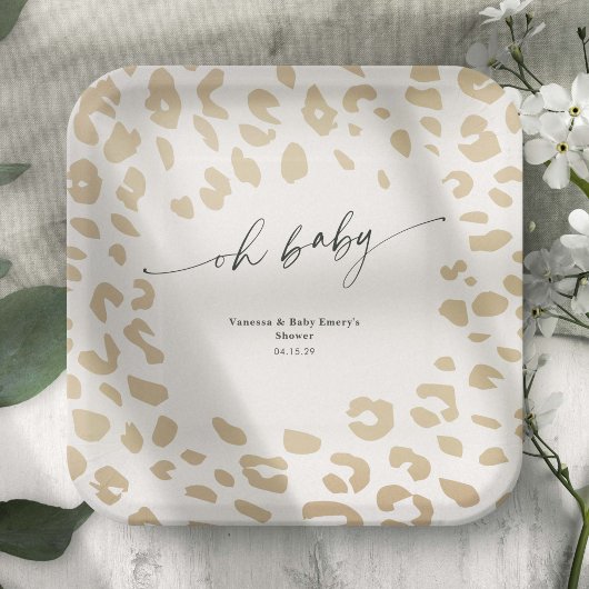 Moderne Safari-Tiere drucken Geschlecht neutrale D Pappteller