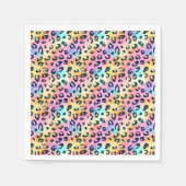 Moderne Safari-Tiere Print Birthday Party Serviette (Vorderseite)