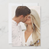 Moderne Sage Foto Hochzeit Einladung (Rückseite)