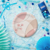 Moderne Sakura-Minimalist-Geometrie-Papierplatte Pappteller (Party)