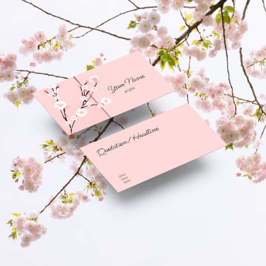 Moderne Sakura Visitenkarte
