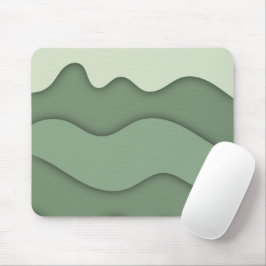 Moderne Salbei-Minz-Wellige Mauspad