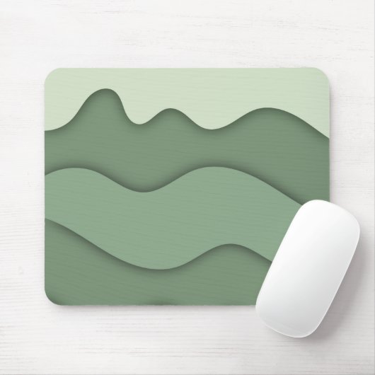 Moderne Salbei-Minz-Wellige Mauspad (Mit Mouse)