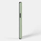 Moderne Salbei-Monogramm iPhone Hülle (Rechte Seite)