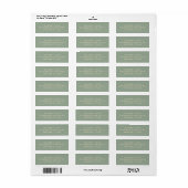 Moderne Salbeigrüne Einfache Hochzeit (Vorne)