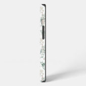 Moderne Salbeigrüne Eukalyptus iPhone Hülle (Linke Seite)