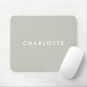 Moderne Salbeigrüne Personalisierte Mauspad (Mit Mouse)