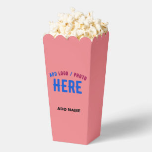 MODERNE SALMON PINK MARKE POPCORN GESCHENKSCHACHTEL