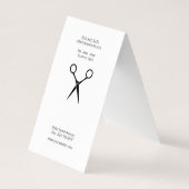 Moderne Salon Monogram / Gold Brushed / Stylist Visitenkarten (Rückseite)