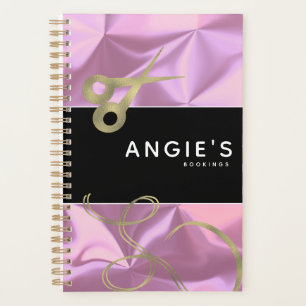 Moderne Salon-Schönheitsschere Gold Buchung Pink Planer