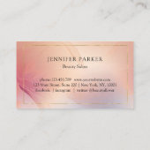 Moderne Salon Wellness-Center Loyalität 5 Visitenk Visitenkarte (Rückseite)