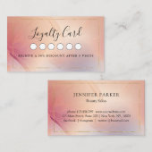 Moderne Salon Wellness-Center Loyalität 5 Visitenk Visitenkarte (Vorne/Hinten)