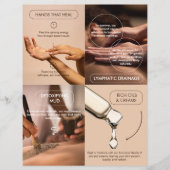 Moderne Salon Wellness-Center Werbeaktion Flyer (Vorne)