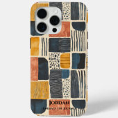 Moderne sambische Batik - erdige Abstrakte Muster Case-Mate iPhone Hülle (Rückseite)