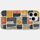 Moderne sambische Batik - erdige Abstrakte Muster Case-Mate iPhone Hülle (Rückseite (Horizontal))