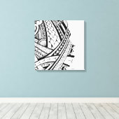 Moderne samoische Tätowierkunst Leinwanddruck (Insitu (Holzboden))