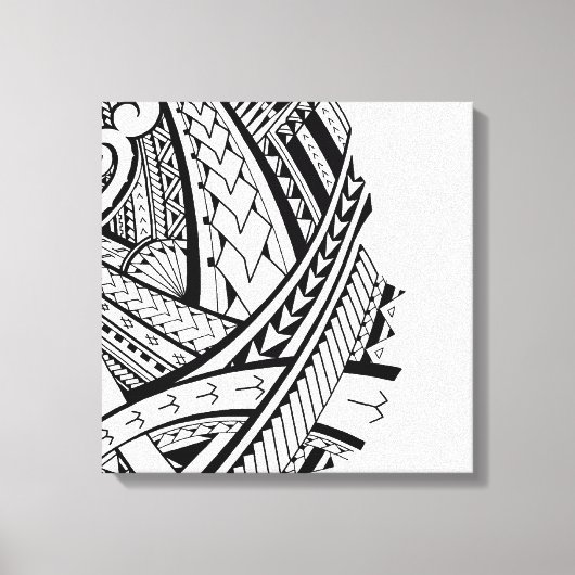 Moderne samoische Tätowierkunst Leinwanddruck (Vorderseite)