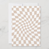 Moderne SandRose Brautparty überprüft Einladung (Rückseite)