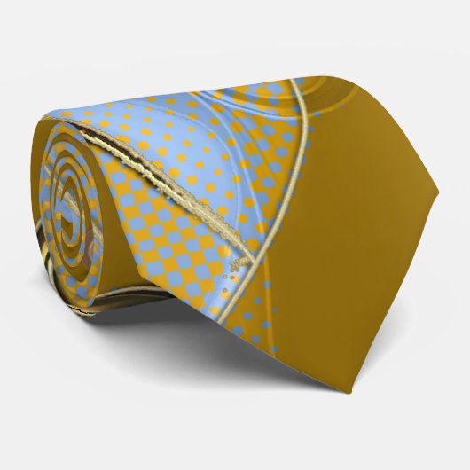 Moderne Sandy Beach Fantasy Abstrakte Krawatte (Gerollt)