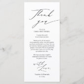 Moderne, sanfte Hochzeitsplattform dank Karte (Vorderseite)