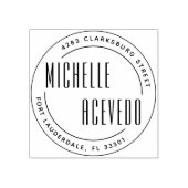 Moderne Sans Serif Typografie Formale Rücksendeadr Gummistempel (Prägung)