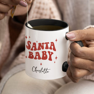 Moderne SANTA BABY Weihnachtsgeschenke Tasse