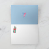 Moderne Santa Card Feiertagskarte (Innenseite)