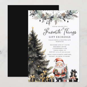 Moderne Santa-Favoriten-Einladung Einladung