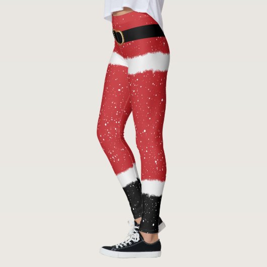 Moderne Santa Mrs. Claus Kostüme Niedlicher Spaß W Leggings (Links)
