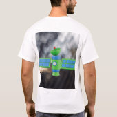 Moderne Satellitenillustrationsdesign. T-Shirt (Rückseite)