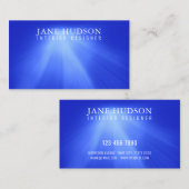 Moderne Saubere Elegantes Design Blaues Licht luxu Visitenkarte (Vorne/Hinten)
