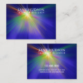 Moderne Saubere Elegantes Design, farbenfroh Licht Visitenkarte (Vorne/Hinten)