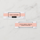 Moderne saubere MiniMarmorierungVisitenkarte Mini Visitenkarte (Vorne/Hinten)