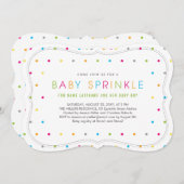 Moderne, saubere, neutrale Babysprinkle laden zum  Einladung (Vorne/Hinten)
