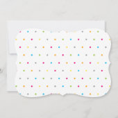 Moderne, saubere, neutrale Babysprinkle laden zum  Einladung (Rückseite)