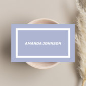 Moderne saubere Pastel Lässige Typografie Visitenkarte