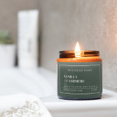 Moderne saubere Portionskerze Lebensmitteletikett