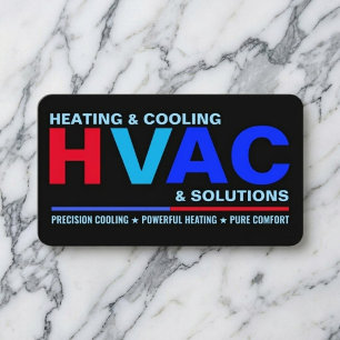 Moderne saubere professionelle HVAC-Dienstleistung Visitenkarte
